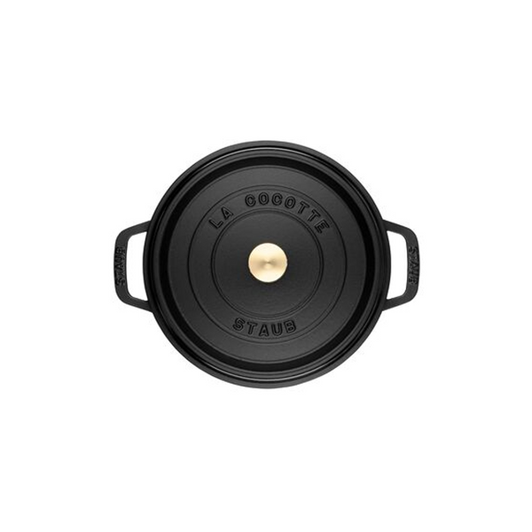 Cocotte Redonda de Hierro Fundido de 28 cm Color Negro - STAUB - Secondary