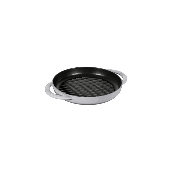 Grill Redondo de Hierro Fundido de 22 cm Color Gris - STAUB