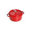 Cocotte Redonda 3.7 Lts de Hierro Fundido 24 cm Color Cereza - STAUB