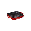 Grill Cuadrado de Hierro Fundido 23 cm Color Cereza - STAUB
