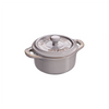 Mini Cocotte Antique Redondo de Cerámica de 10cm Color Gris - STAUB