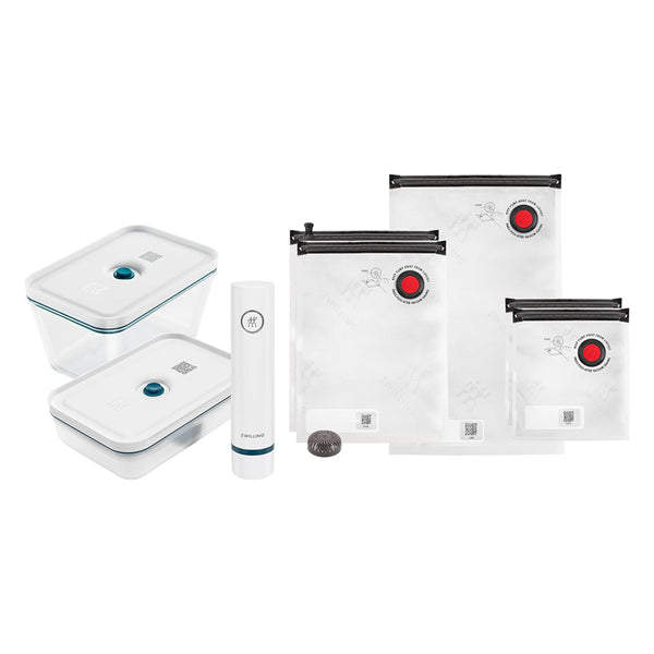 Set de 8 Piezas para Envasado al Vacío de Vidrio Color Azul Modelo Fresh & Save - ZWILLING