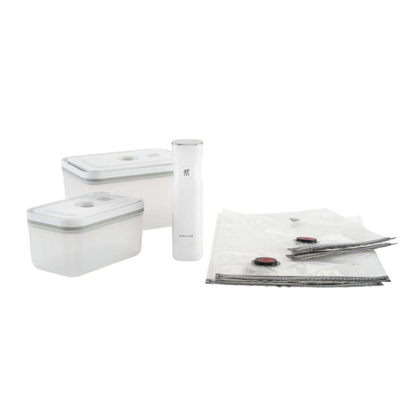 Set de 7 Pzs de Envasado al Vacío con Tápers de Plástico Color Gris Modelo Fresh & Save - ZWILLING