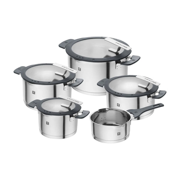 Set de Ollas de 5 Pzs de Acero Inoxidable Modelo Simplify - ZWILLING