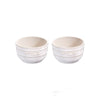 Set de 2 Mini Bowls de Cerámica de 9 cm Color Blanco Marfil - STAUB
