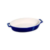 Fuente Ovalada de Cerámica de 23 cm Azul - STAUB