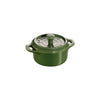 Mini Cocotte de Cerámica Redondo de 10 cm Verde - STAUB