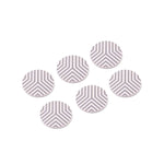Set De 6 Posavasos De Cerámica Con Diseño En Color Blanco Fox Run - Thumbnail 2