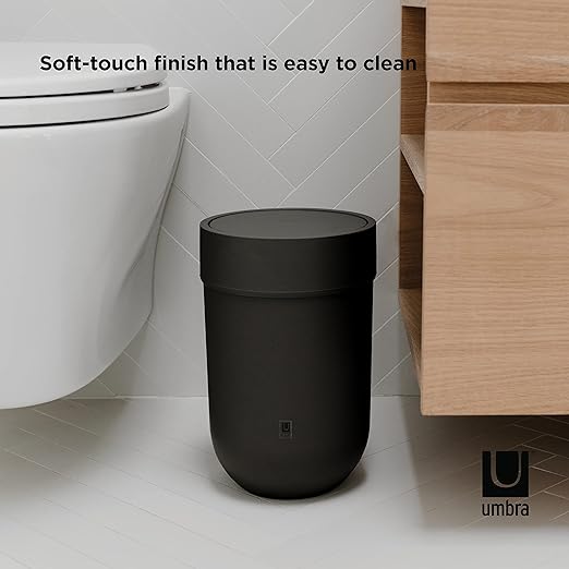 Tacho de Basura 6 Lts Color Negro Modelo Touch – UMBRA - Image 2