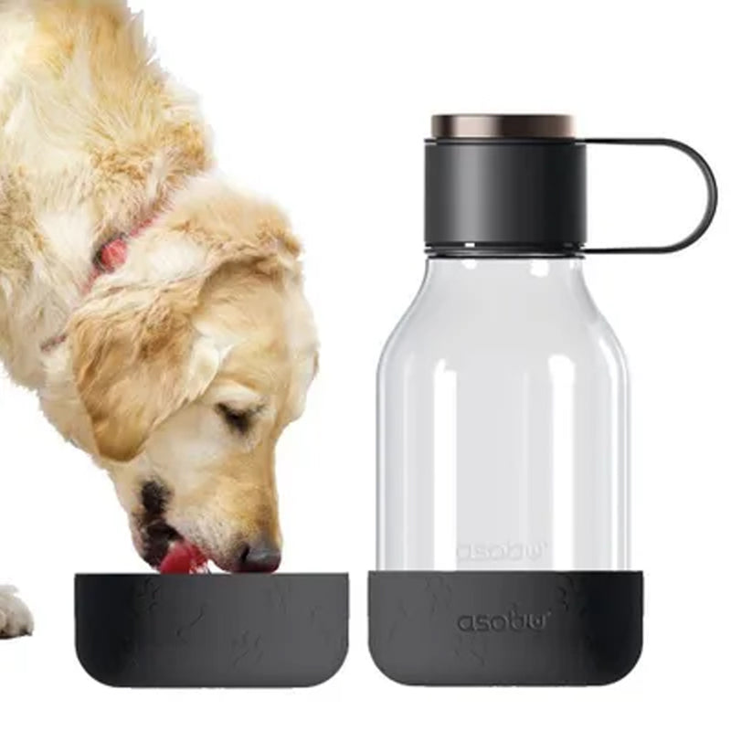 Set de Botella 1.48 Lts Negro Tritan + Recipiente para Agua Mascotas - ASOBU - Image 2