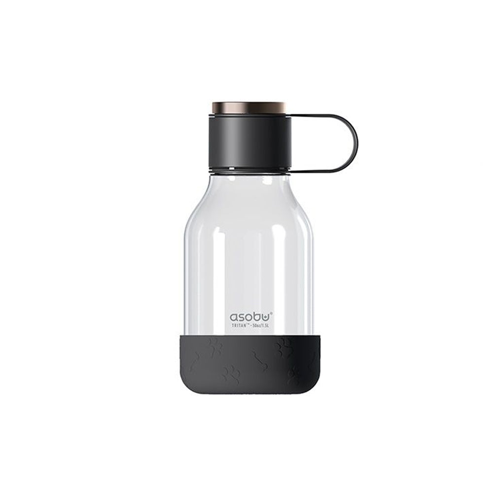 Set de Botella 1.48 Lts Negro Tritan + Recipiente para Agua Mascotas - ASOBU - Gallery 1