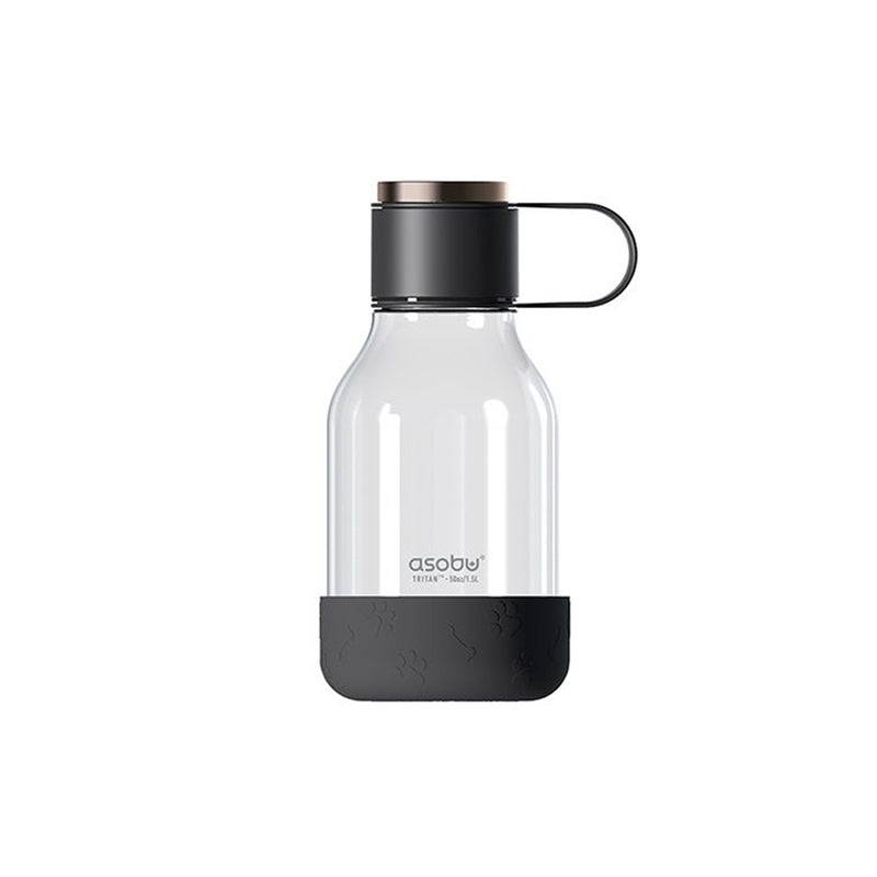 Set de Botella 1.48 Lts Negro Tritan + Recipiente para Agua Mascotas - ASOBU - Image 1
