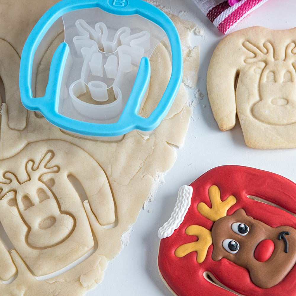 Cortador de Galletas de Suéter de Reno Navideño - BAKELICIOUS - Gallery 3