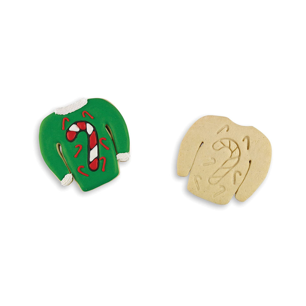 Cortador de Galletas de Suéter de Bastón de Caramelo Navideño - BAKELICIOUS - Gallery 2