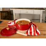 Cocotte de Hierro Fundido Ø24 cm Color Rojo Pomodoro Modelo Bellamonte - BALLARINI - Thumbnail 10