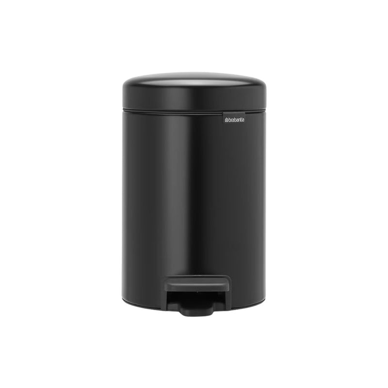 Tacho de Basura con Pedal 3 Lts Color Negro Mate - BRABANTIA - Image 1