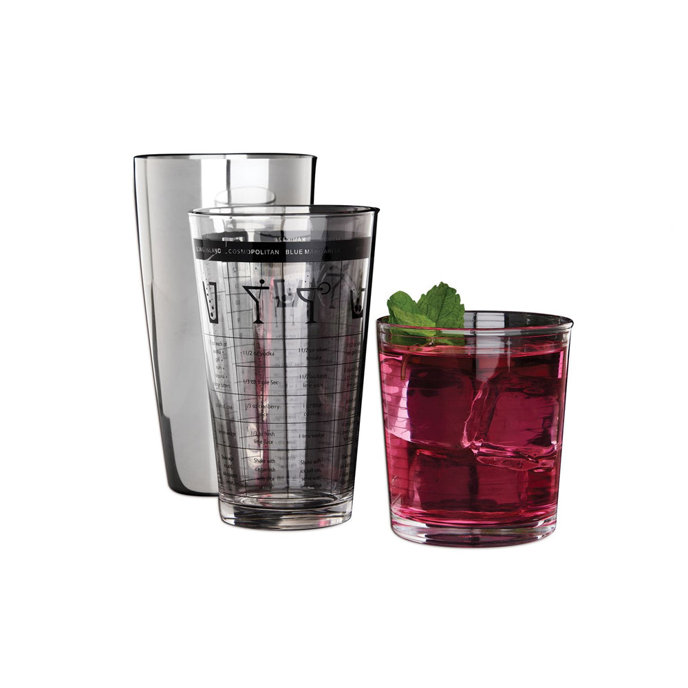 Juego de Coctelera Boston de 24 onz y Vaso Mezclador - BARWARE - Gallery 2