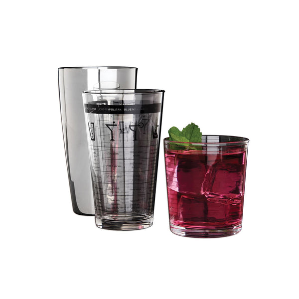 Juego de Coctelera Boston de 24 onz y Vaso Mezclador - BARWARE - Secondary
