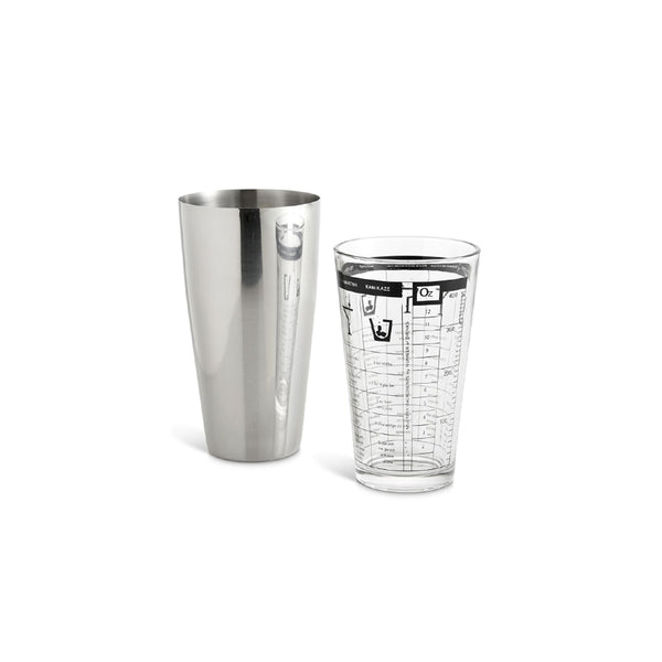 Juego de Coctelera Boston de 24 onz y Vaso Mezclador - BARWARE