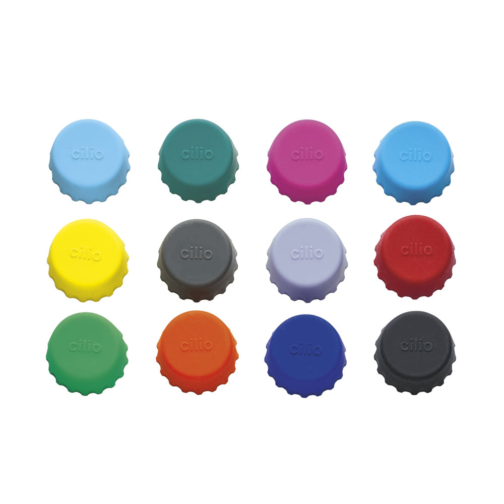 Set de 12 Tapones de Colores para Botellas 3 cm- CILIO - Gallery 1