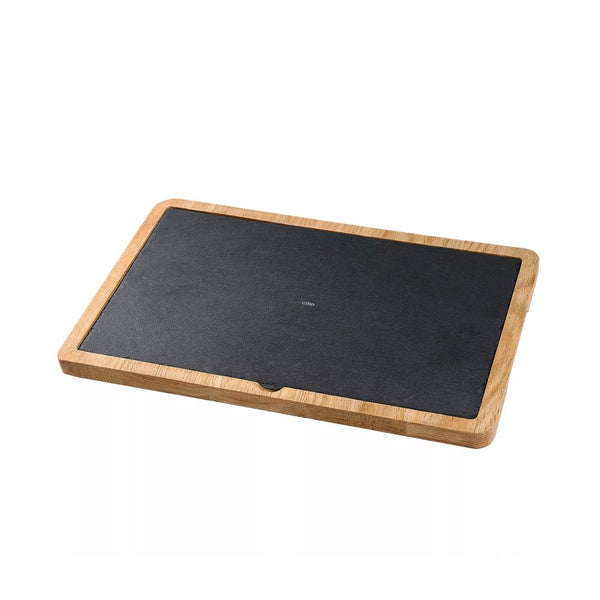 Tabla para Quesos de Pizarra con Borde de Madera Modelo Formaggio - CILIO - Secondary