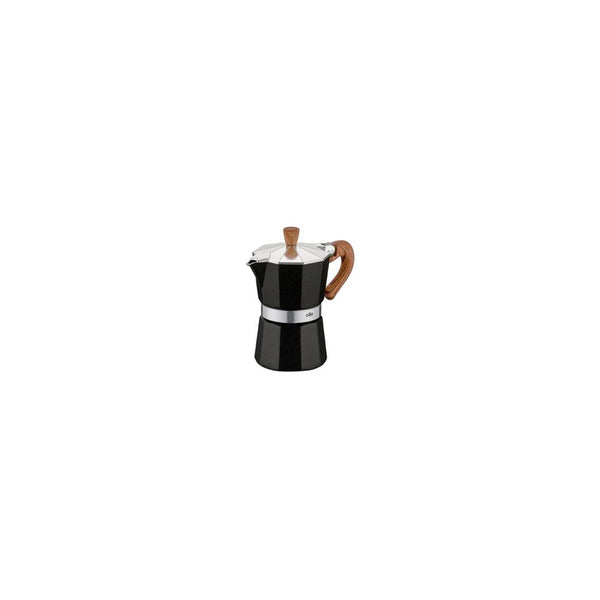 Cafetera Italiana para 3 Tazas Color Negro Modelo Classico Natura - CILIO