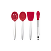 Set de 4 Utensilios Piccolo Color Rojo - CUISIPRO