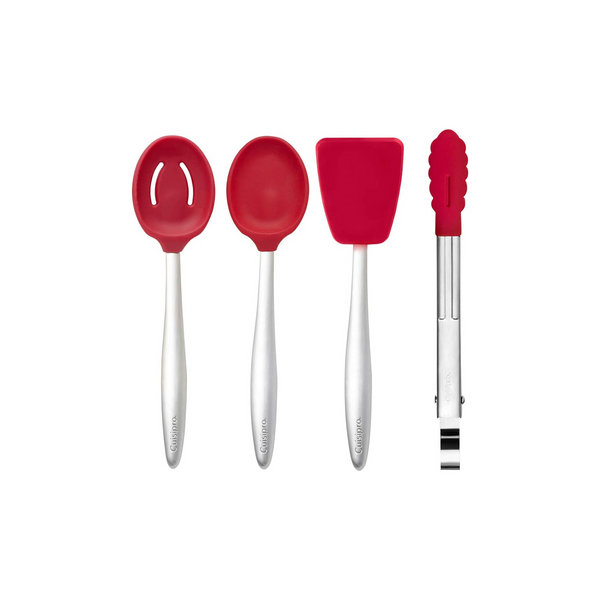 Set de 4 Utensilios Piccolo Color Rojo - CUISIPRO