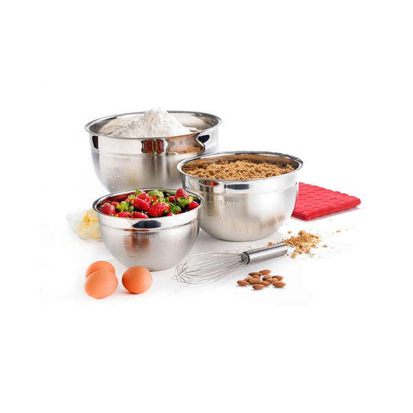 Set x 3- Bowls de Acero Inoxidable -CUISIPRO - Secondary