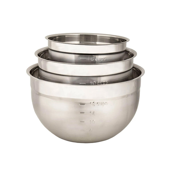Set x 3- Bowls de Acero Inoxidable -CUISIPRO