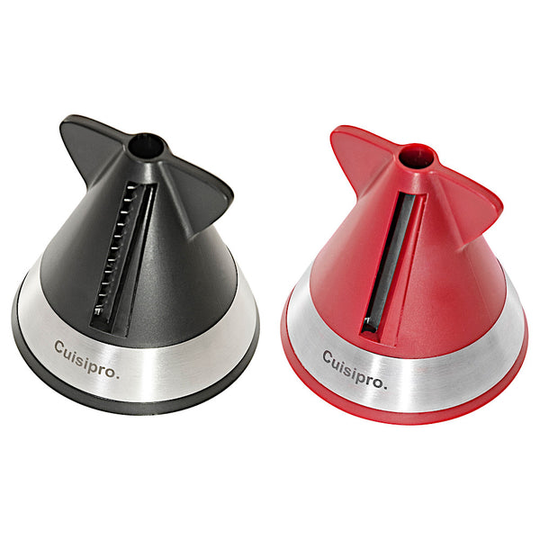 Set De 2 Cortadores Espiral Color Rojo Y Negro De 7cms Cuisipro