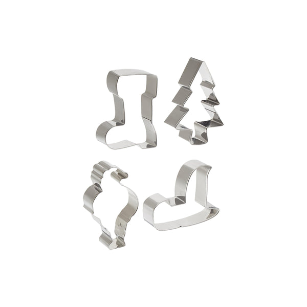 Set de 4 Cortadores de Galletas Navidad de Acero Inoxidable - FOX RUN