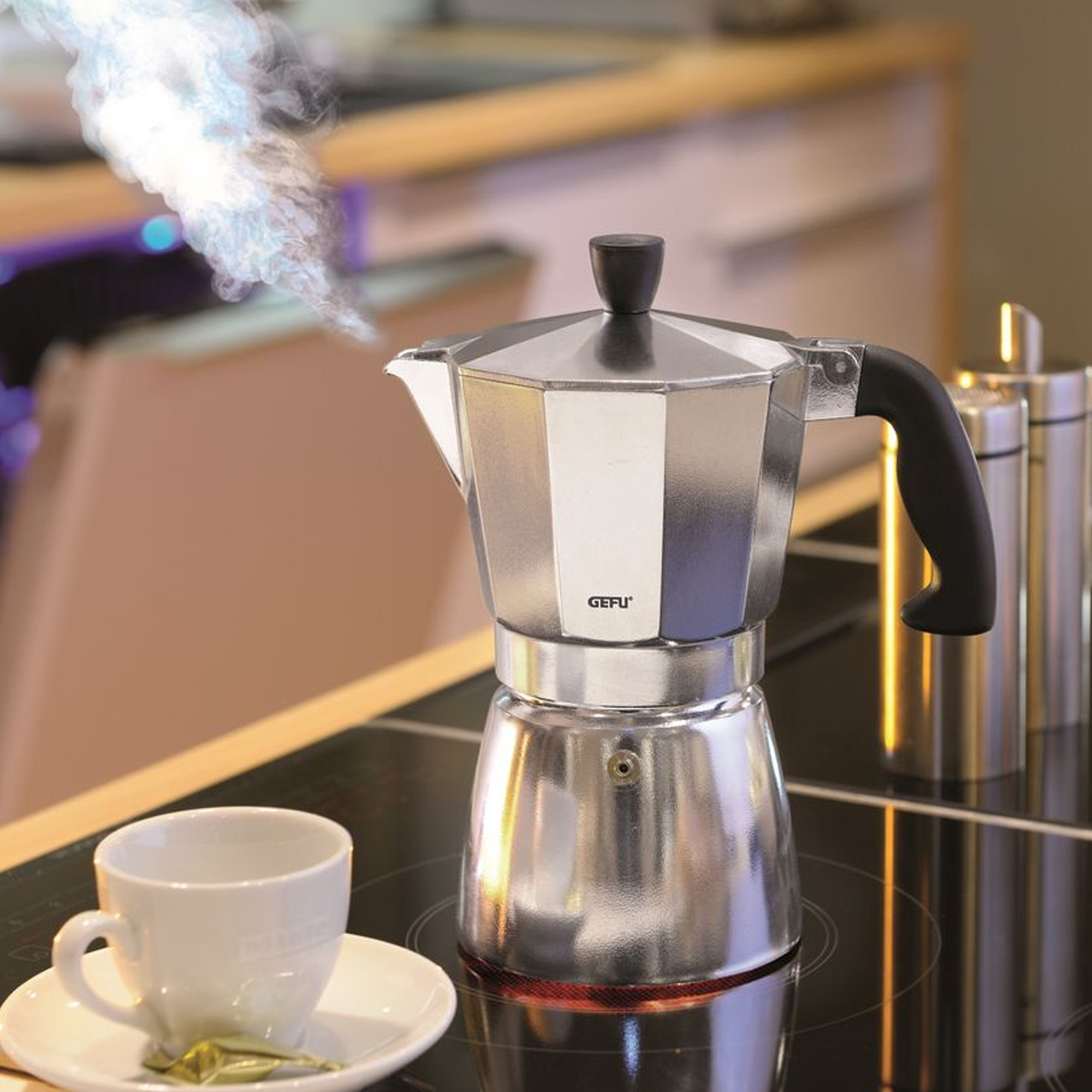 Cafetera Italiana de 3 Tazas Modelo Lucino - GEFU - Gallery 2