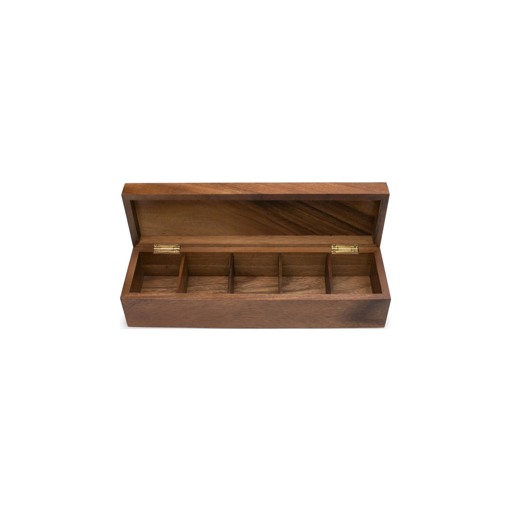 Caja para Té de 5 Compartimentos Modelo Vauxhall - IRONWOOD - Gallery 1