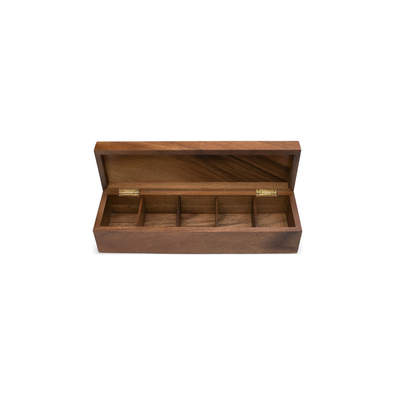Caja para Té de 5 Compartimentos Modelo Vauxhall - IRONWOOD - Image 1