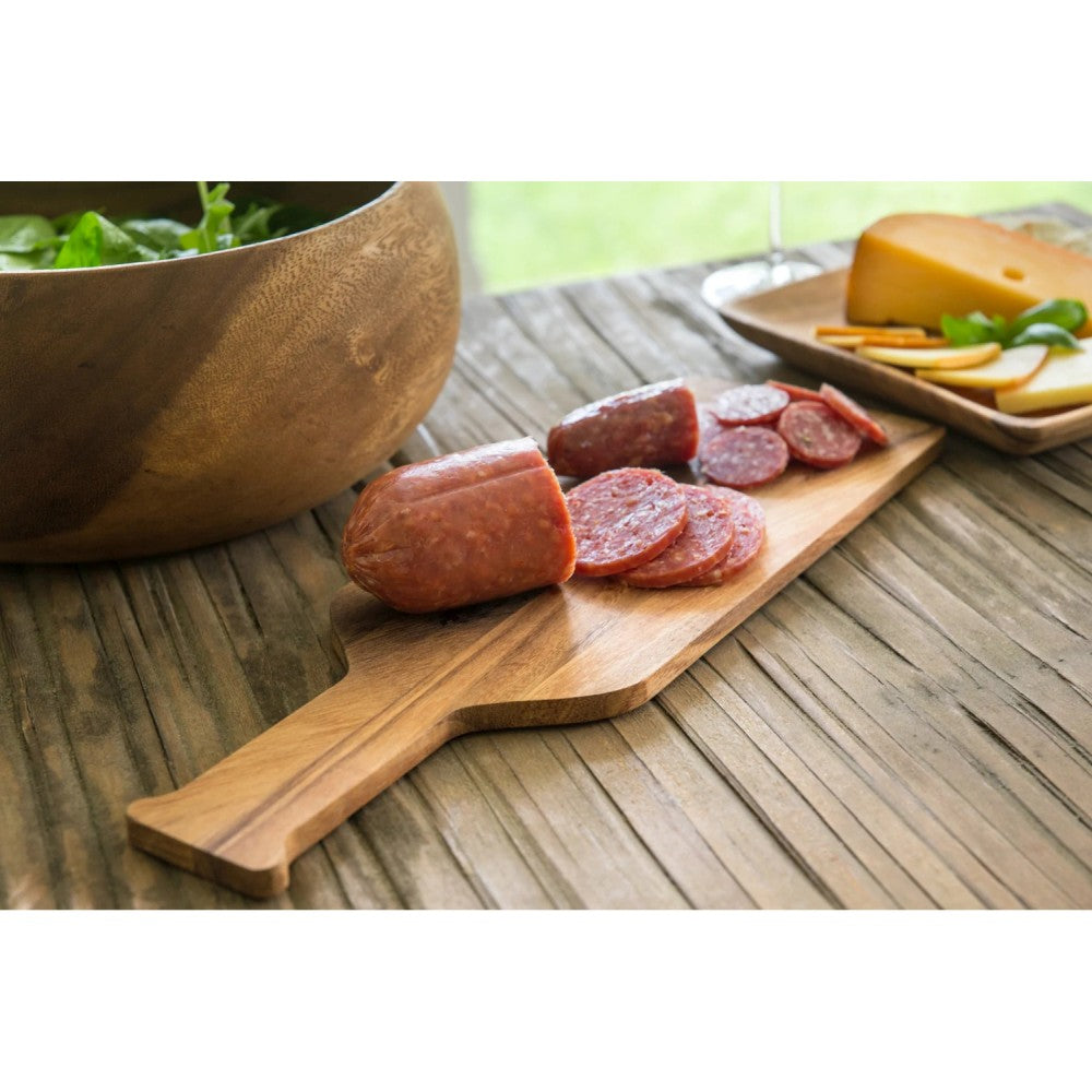 Tabla para Quesos de Botella de Vino de Madera 40 x 13 cm - IRONWOOD - Gallery 4
