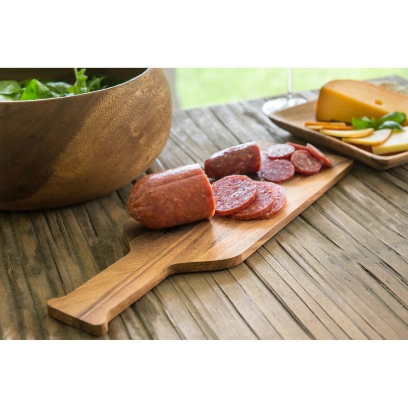 Tabla para Quesos de Botella de Vino de Madera 40 x 13 cm - IRONWOOD - Image 4