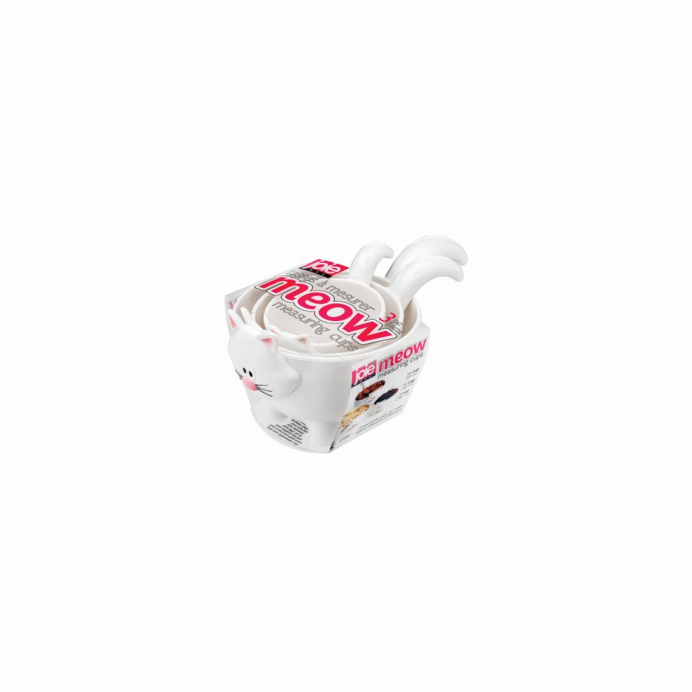 Set de 3 Tazas Medidoras de Gato Color Blanco Modelo Meow - JOIE - Gallery 1