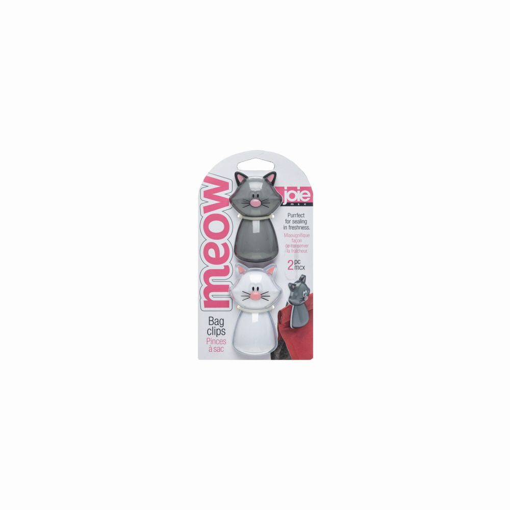 Set de 2 Clips para Bolsas Modelo Meow Color Blanco/Gris - JOIE - Gallery 1