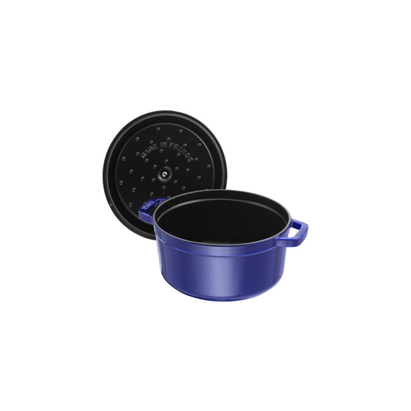 Cocotte Redondo de Hierro Fundido de 20 cm Azul - STAUB - Secondary