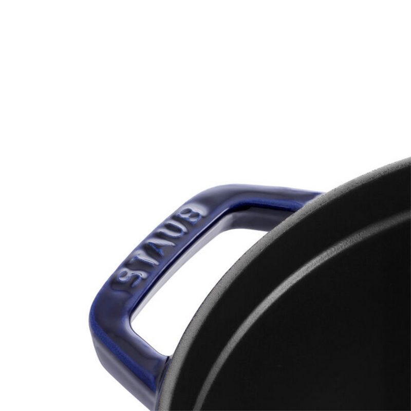 Cocotte Redondo de Hierro Fundido de 20 cm Azul - STAUB - Image 3