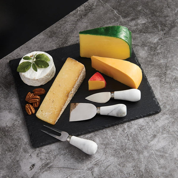 Set de 3 Cubiertos para Queso Acero Inoxidable y Marmol - MAISON DU FROMAGE - Secondary