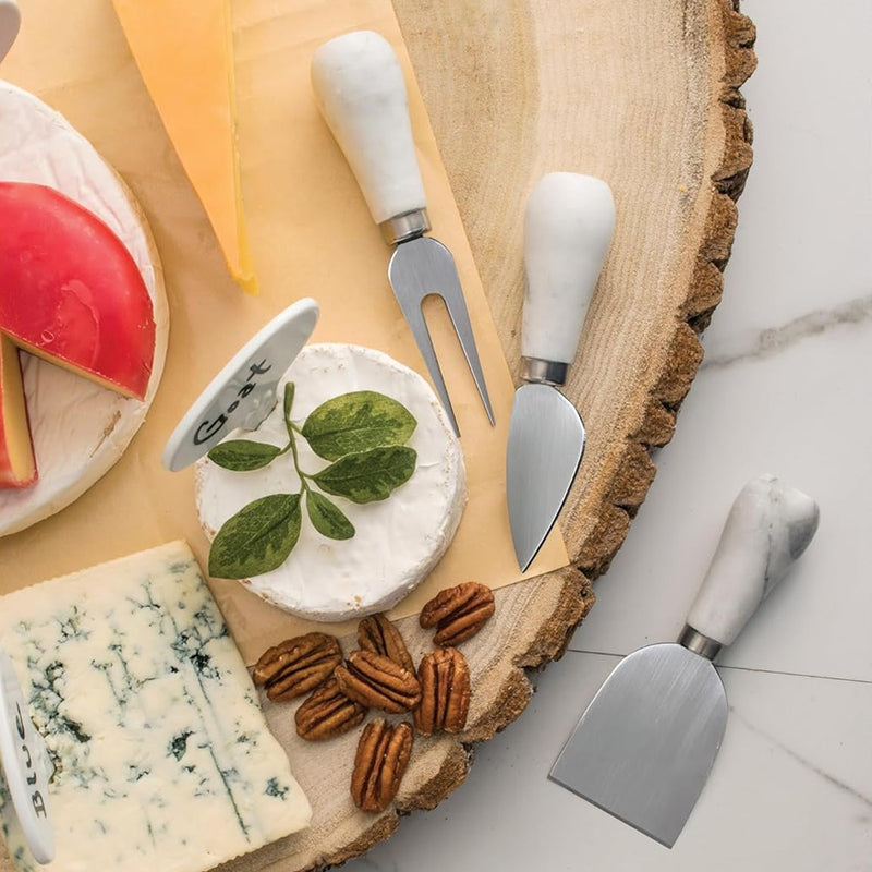 Set de 3 Cubiertos para Queso Acero Inoxidable y Marmol - MAISON DU FROMAGE - Image 3