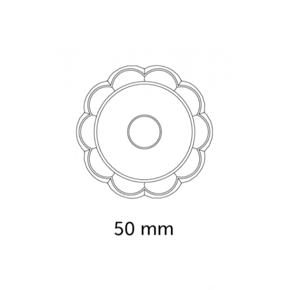 Sello para Ravioles Redondo de Flor Ø50mm Champagne Madera de Nogal - MARCATO - Gallery 4