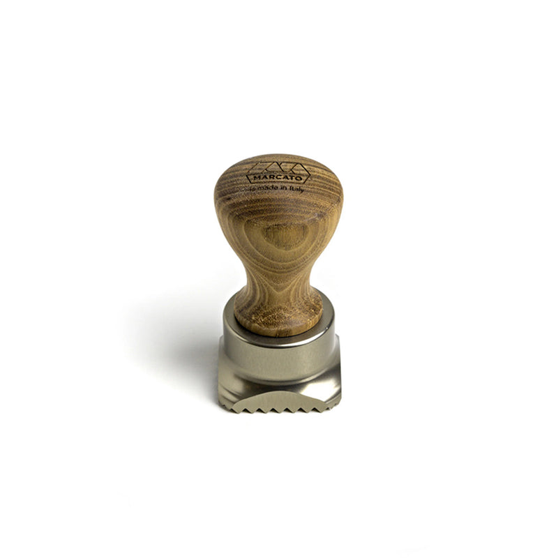Sello para Ravioles Cuadrado ZigZag 45mm Champagne Madera de Nogal - MARCATO - Image 1