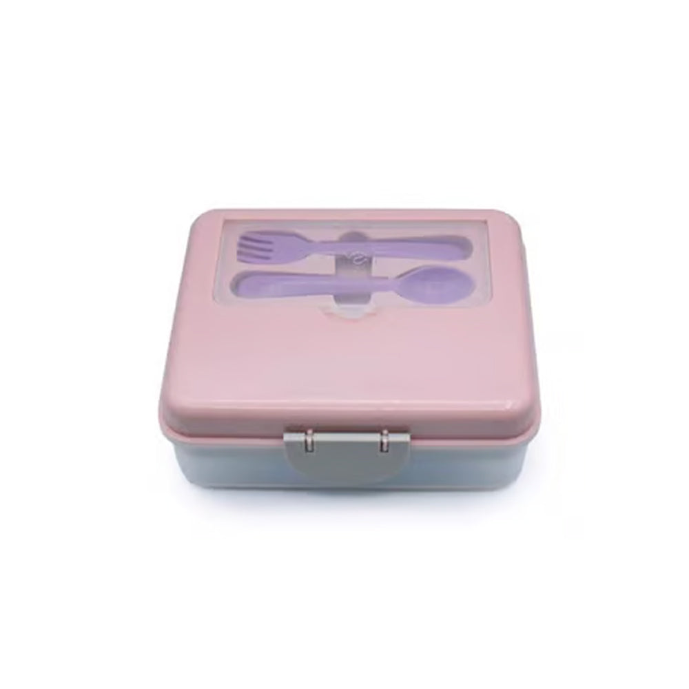 Caja Bento 2 Niveles para Alimentos Color Rosado - MELLI - Gallery 1