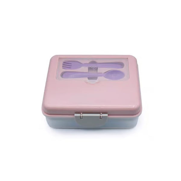 Caja Bento 2 Niveles para Alimentos Color Rosado - MELLI