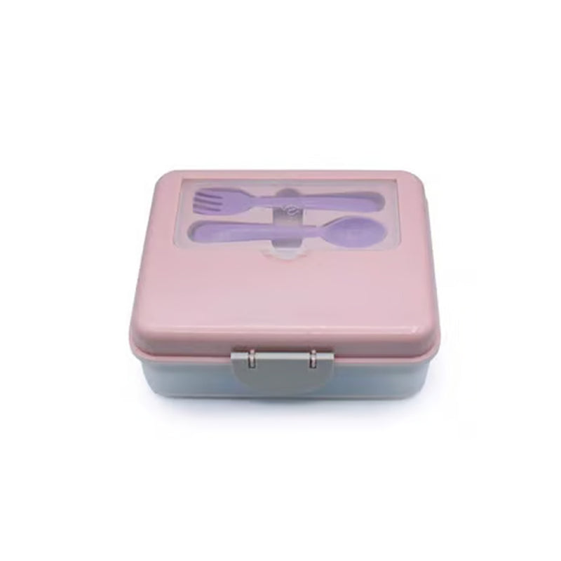 Caja Bento 2 Niveles para Alimentos Color Rosado - MELLI - Image 1