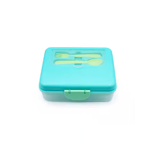 Caja Bento 2 Niveles para Alimentos Color Azul - MELLI