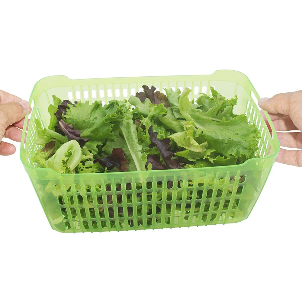 Recipiente con Colador para Frutas/Verduras Tamaño L Color Verde - OGGI - Gallery 4